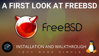 FreeBSD Installation amp First Look [upl. by Aitnahs]