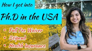 How to get into PhD in the USA as an International Student  Full Funding  Stipend [upl. by Neehahs]