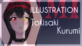 COMMISSION mon ILLUSTRATION de KURUMI TOKISAKI 🕰️✨ [upl. by Anabel]