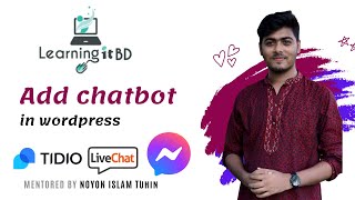 Class 36  How to add live chat in wordpress  Learning IT BD [upl. by Meerek]