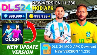 Dls 2024 mod apk unlimited money and gems  Dls 24 hack  Dls 24 New Update version 11230 [upl. by Ahtabbat]