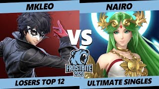 Frostbite 2020 SSBU Losers Top 12  MkLeo Joker Vs NRG  Nairo Palutena Smash Ultimate Singles [upl. by Finah]