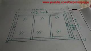 Three  3  track aluminium window learn  measurement part 1 [upl. by Nitsyrk218]