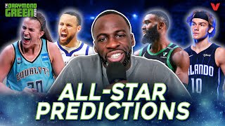 Draymond Green predicts Dunk Contest 3Point contest Steph Curry vs Sabrina Ionescu [upl. by Arihsan]