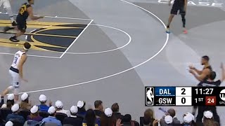 Stephen Curry points at Klay Thompson after 3 then stares Klay down after and1 [upl. by Nodnol]