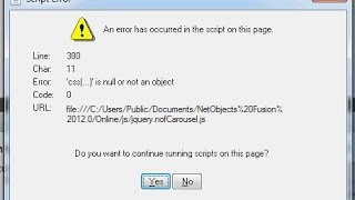 كيفية إيقاف رسائل Script Error المزعجة [upl. by Raddy]
