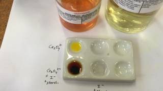 Redox reaction between iodide and dichromate ions [upl. by Eirol]