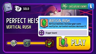 Vertical Rush Bigger Board MC Solo Event Perfect Heist 16000 SE UFO Match Masters [upl. by Atiuqad]