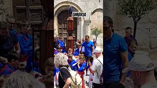 The Most Beautiful Towns in Umbria Italy  Gubbio  La Festa dei Ceri Piccoli [upl. by Asilrac]