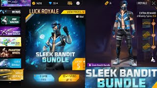 FREE FIRE NEW GOLD ROYALE SLEEK BANDIT BUNDLE [upl. by Drawde]