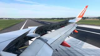 EASYJET EMERGENCY landing at Edinburgh  4K UHD [upl. by Yevre]