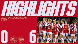 HIGHLIGHTS  Reading vs Arsenal 06  Leah returns Kims 300th game amp Stinas treble  Conti Cup [upl. by Alacim]