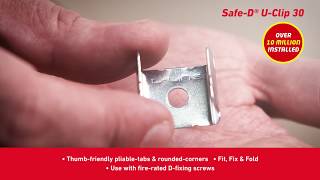 DLine Safe D – Fire Cable Fixing Clip for Trunking [upl. by Einolem]