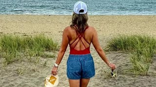 Amanda Balionis takes to the beach as CBS Sports star opens up on healthy decisions [upl. by Eneg184]