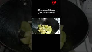 Teasel Gourd Recipe  Kakrol Fry shorts [upl. by Leugimesoj]