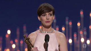 Anne Hathaway Wins Best Supporting Actress 85th Oscars 2013 [upl. by Haissem]