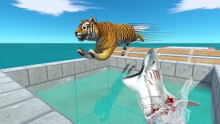 Extreme Challenge Death Jump Challenge Sharks  Arbs  Animal Revolt Battle Simulator 🔥 [upl. by Sifan]