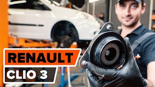 Comment remplacer une coupelle damortisseur sur RENAULT CLIO 3 TUTORIEL AUTODOC [upl. by Asamot]