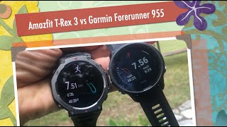 This was unexpected Garmin Forerunner 955 vs Amazfit T Rex 3  run data accuracy [upl. by Ennaus]