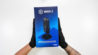 Elgato WAVE 3  ASMR UNBOXING [upl. by Borden]