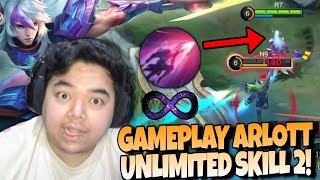 ARLOTT UNLIMITED SKILL 2  KAYA LANCELOT COK  R7 ARLOTT GAMEPLAY MLBB [upl. by Myrna]