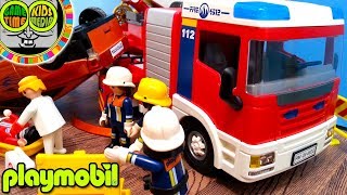 PLAYMOBIL Vehículos de emergencia de juguete camión de bomberos [upl. by Attenwahs]