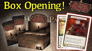 Opening 2 Boxes of History Pack 1 Flesh and Blood Unboxing [upl. by Leiria394]