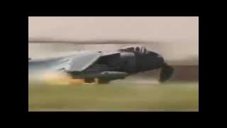 Harrier Crashes At Kandahar Airfield [upl. by Ycnaf88]