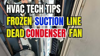 HVAC Service Tips  Condenser Fans And Frozen Suction Lines [upl. by Linnette]