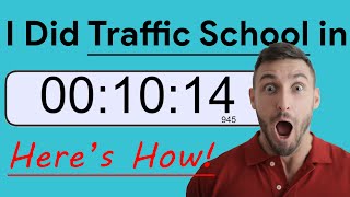 Fastest Online Traffic School  Done in Just 10 Minutes [upl. by Burny]