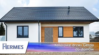 Kolorowe drzwi Gerda do domów  drzwi laminowane i lakierowane na kolory z palety RAL Gerda Warszawa [upl. by Araf]