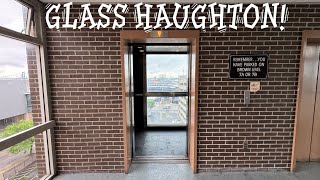 Epic Vintage Glass Haughton Elevator at a Parking Garage in Toledo OH [upl. by Melony]