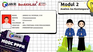 RESUME JURNAL MOOC PPPK TERBARU 2023 modul 2 [upl. by Evalyn]