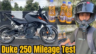 Duke 250 Gen 3 Mileage Test  duke 250 mileage test [upl. by Ragan]