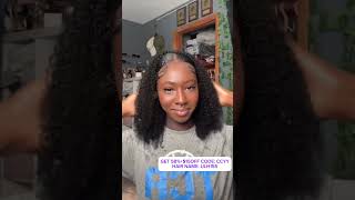 🌵Quick Hairstyle3 IN 1 Half Wig Install  Blend On 4C Natural Hair Tutorial  Short Bob [upl. by Umberto]