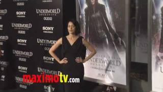 Sandrine Holt at quotUnderworld Awakeningquot Premiere ARRIVALS [upl. by Annaeg]