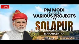 HONBLE PM VISIT TO SOLAPUR DT 19012024 [upl. by Sillad174]