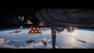 Rogue One A Star Wars Story  Space amp Aerial Battle of Scarif Supercut [upl. by Belcher]