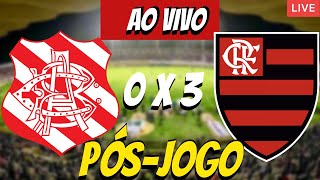 FLAMENGO 3 X 0 BANGU  LIVE PÓSJOGO [upl. by Enirehtahc]