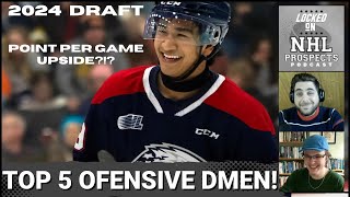 2024 NHL DRAFT TOP 5 OFFENSIVE DEFENSEMEN  Which Blueliner Will Score the MOST NHL Points [upl. by Chapen]