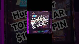 When you bet Top Dollar 100 a spin Huge Offer Jackpot slots casino casinos slot win handpay [upl. by Jasper]