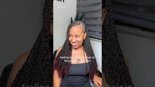 Passion Twists Tutorial  braids twistbraids braidstyles twiststyles vlog hairvlog shorts [upl. by Shaper]