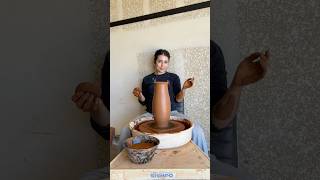 Throwing a vase pottery throwingonthewheel [upl. by Noryak]