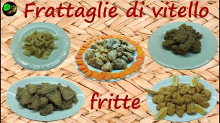 Frattaglie di vitello fritteultima componente del fritto misto piemontese [upl. by Nosral]