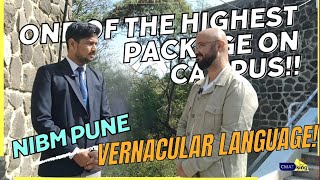 22L package Vernacular language NIBM Pune One of the highest Package on Campus [upl. by Chanda]