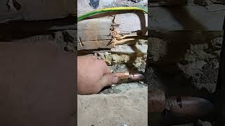 Bonding clamps out the van heatingandplumbing plumbing plumber [upl. by Terrene471]