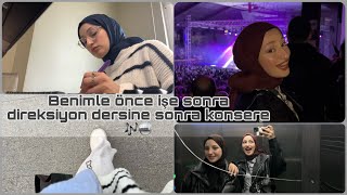 Benimle bir gün  Gökhan Türkmen konseri direksiyon dersi  İş Yeri vlog 8✨ [upl. by Peti]