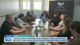 Univali lança parceria com produtora audiovisual Rockset para formação de alunos [upl. by Arammahs]