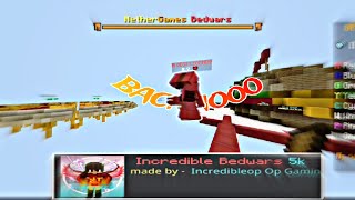 playing bedwars but incredible op gaming 5k special texture pack 🤯3finger [upl. by Dlarej562]