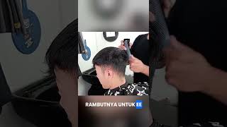 Langkah Pembagian Rambut  Parting sebelum mencukur [upl. by Panchito619]